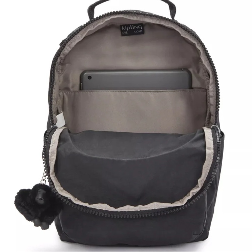 Kipling Seoul Small Tablet Backpack Black Noir Si… - image 3
